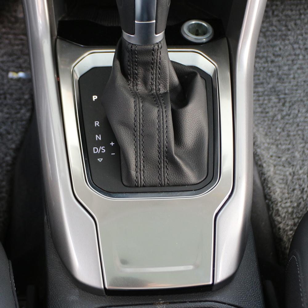 Наклейка-накладка из нержавеющей стали на панель ручки переключения передач для Volkswagen VW Troc T-Roc 2018 2019 2020 2021 AT LHD Аксессуары