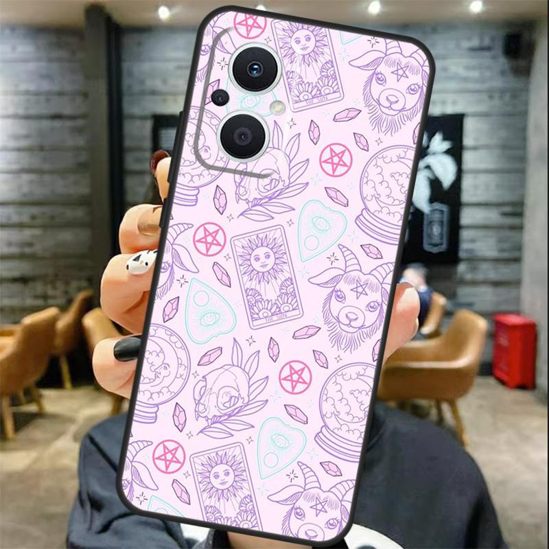 Пастельно-готический ведьминский чехол для OPPO Reno 11 11F 13 12 F 8T 7 8 10 Pro OPPO Find X8 X6 Pro X3 X5 Lite Чехол Coque