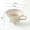 Творческие однотонные керамические кофейные чашки для десертов высокого класса, изысканный чайный сервиз для домашнего завтрака, йогуртовая чашка