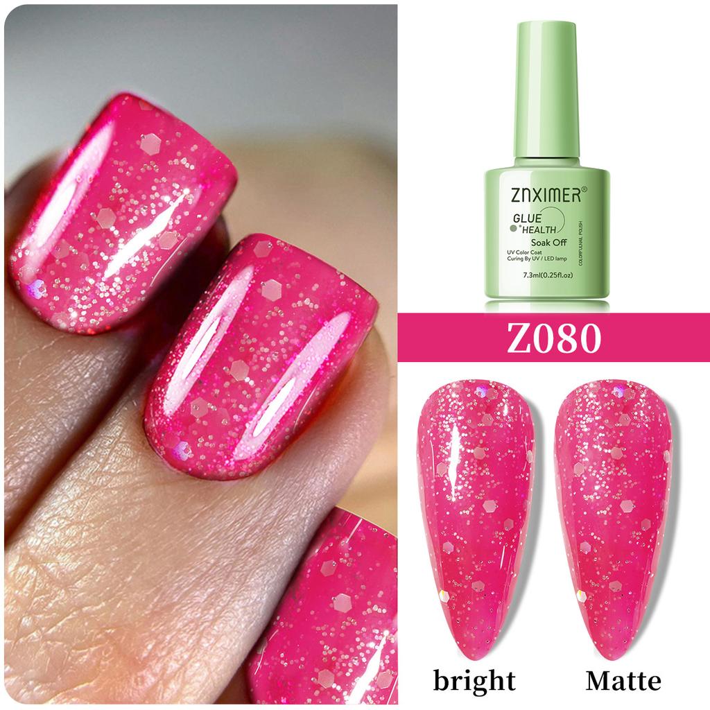 Популярные цвета многоцветный лак для ногтей клей набор фототерапевтический клей УФ набор