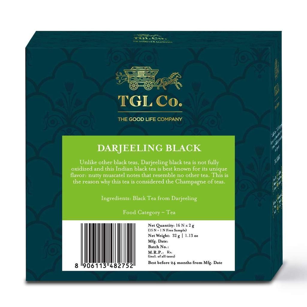 Black Tea Darjeeling (16 Pack, 2 G), Darjeeling Black Tea, TGL Co.