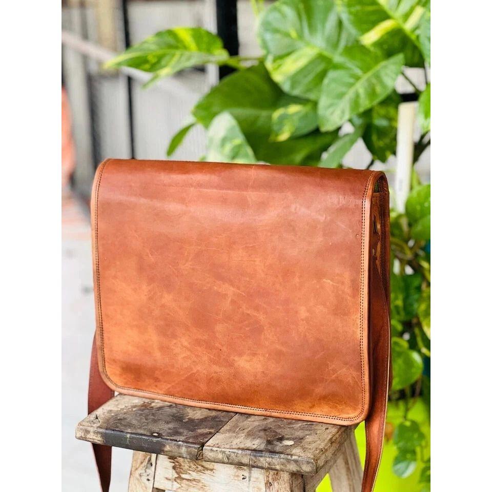 Ручная работа MagicLeather Портфель-мессенджер для ноутбука Мужской Редкий