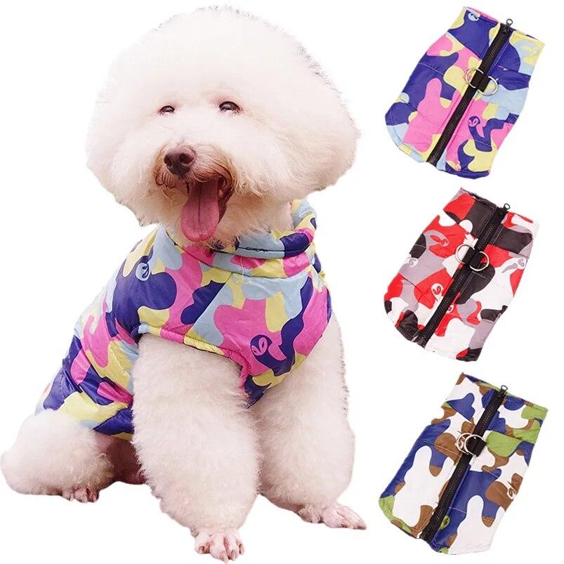 Waterproof Warm Dog Clothes for Small Medium Dogs Jacket Puppy Costume Chihuahua Yorkies Vest Ropa Para Perros Pet Accessories