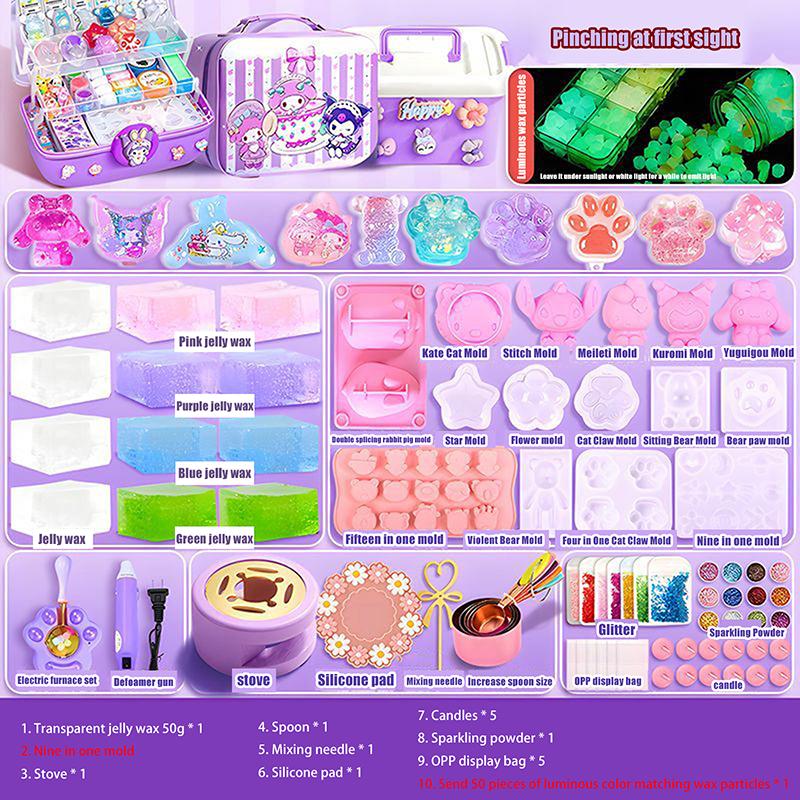 1 набор креативных желеобразных восковых формочек для кошачьих лапок, огненных красок, игрушек, сделанных своими руками, мягкая липкая игрушка для снятия стресса и релаксации