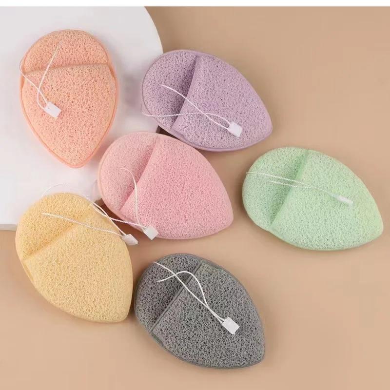 Натуральный очищающий спонж для мытья лица Konjac Konnyaku Exfoliator Очищающая губка Многоразовый инструмент для глубокой очистки лица