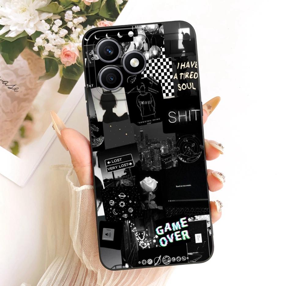 Чехол для Honor X8d 4G Красивая Девушка Подсолнухи Расписная Крышка Ударопрочный Мягкий ТПУ Чехол для Телефона Для Honor X8d X 8d HonorX8d Funda Сумки