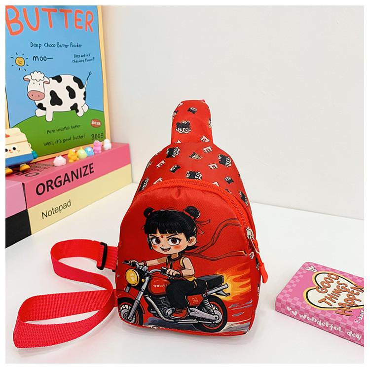 Нэчжа 2 Детская Мода Мультяшная Сумка Через Плечо Полиэстер Материал Прогулка Школа