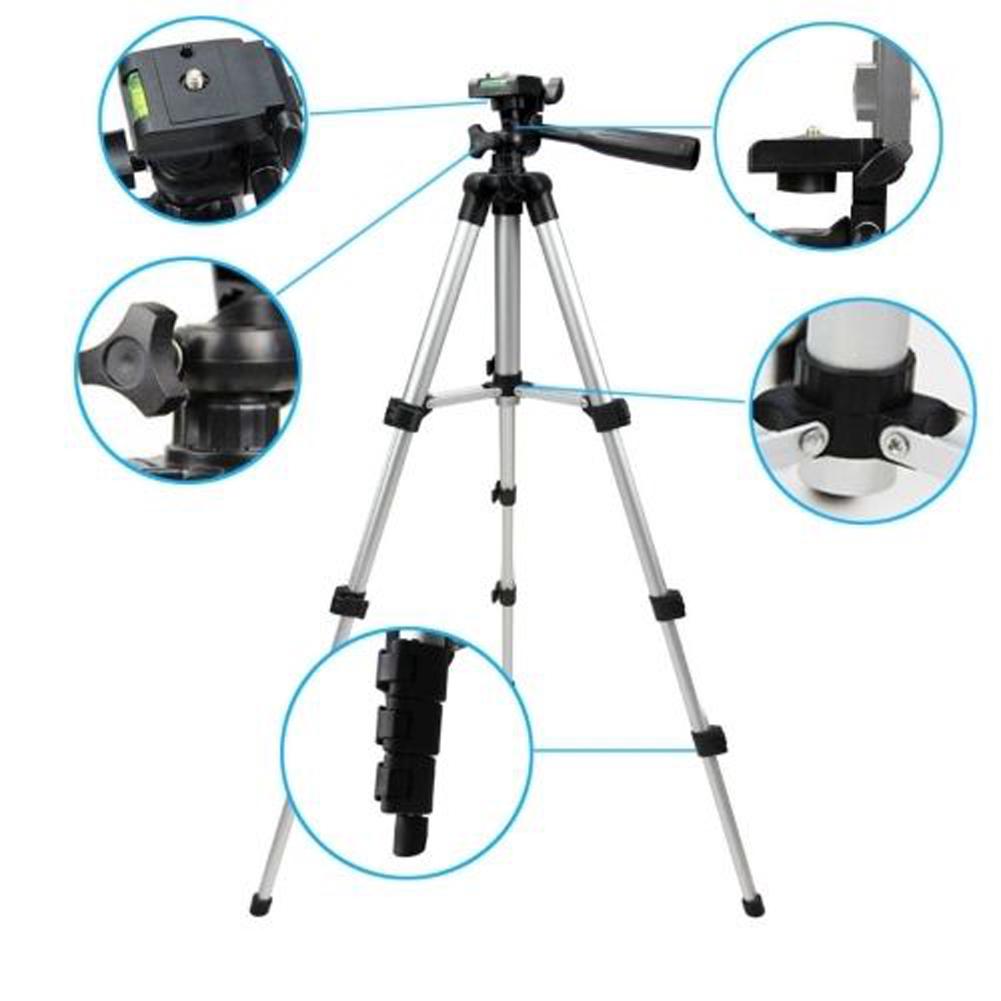 Universal Tripod Stand Aluminum Camera Tripod Stand Holder Mount for Canon Nikon Sony DSLR Camera Video Camcorder