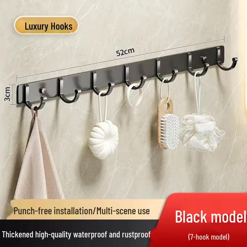 Клейкий крючок из космического алюминия для ванной и кухни - Самоклеящаяся вешалка для пальто и одежды