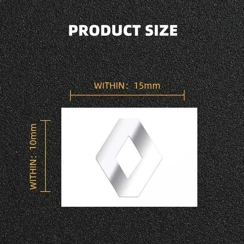 2026 Hot For Renault Interior Stickers 2/5/10pc 3D Metal Car Emblem Logo Decorative Stickers Badge Decal Interior Styling For Re