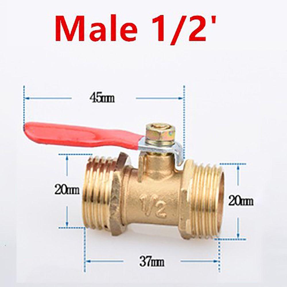 Фитинги для труб Пневматический соединитель Красная ручка Шланг Колючая муфта Шаровой клапан Вода Масло Воздух Газ Топливо