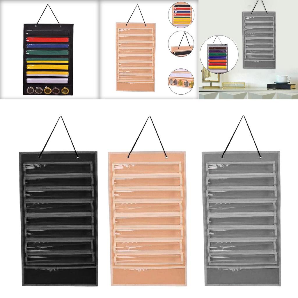 Belt Display Stand Dustproof Organizer Felt Holder Wall Hanging Kids Adults for