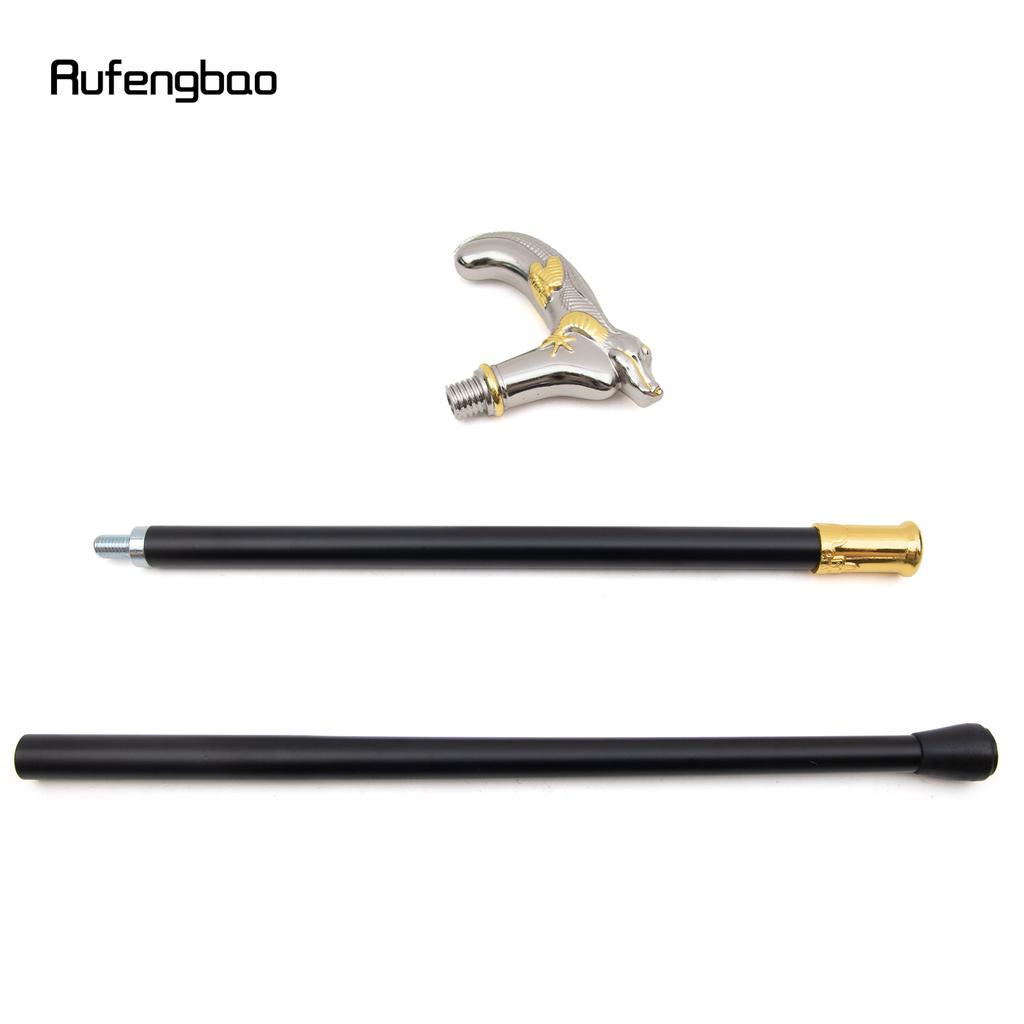 Трость для ходьбы из золотисто-белой ящерицы, модная декоративная трость для джентльмена, элегантная трость для косплея, набалдашник, посох 89 см