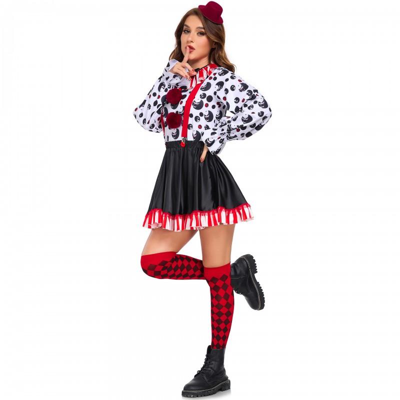 S-XL Adult Halloween Cosplay Costume Vampire Skull Girl Stage Performance Outfit