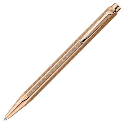 Шариковая ручка CARAN Ecridor Chevron Rose Gold Обычный импортный продукт D'ACHE На масляной основе 0898-207