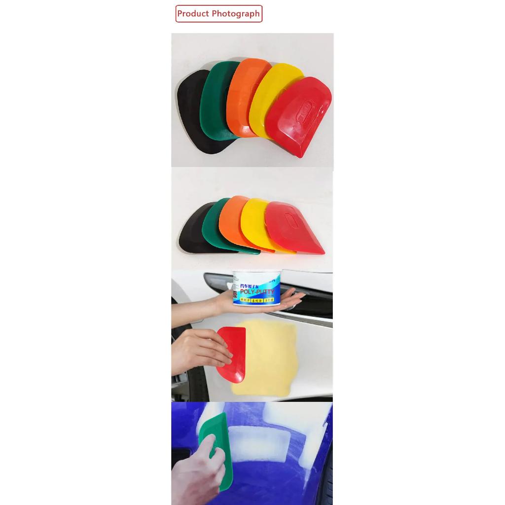 Paint Tool Putty Oval Scraper Scraper Putty Knife Plastic Car Paint Hand Tool Rubber Material
