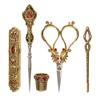 Vintage Embroidery Sewing Kit Ergonomic Alloy Antique Sewing Scissor Kit for Embroidery Crafting