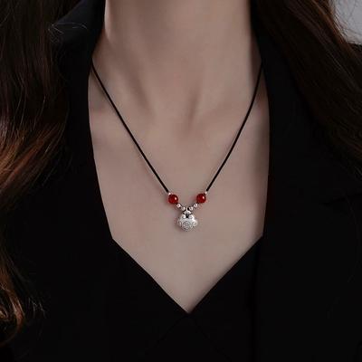 Агат Ping An ключичная цепочка для свитера с длинной цепью для подруги