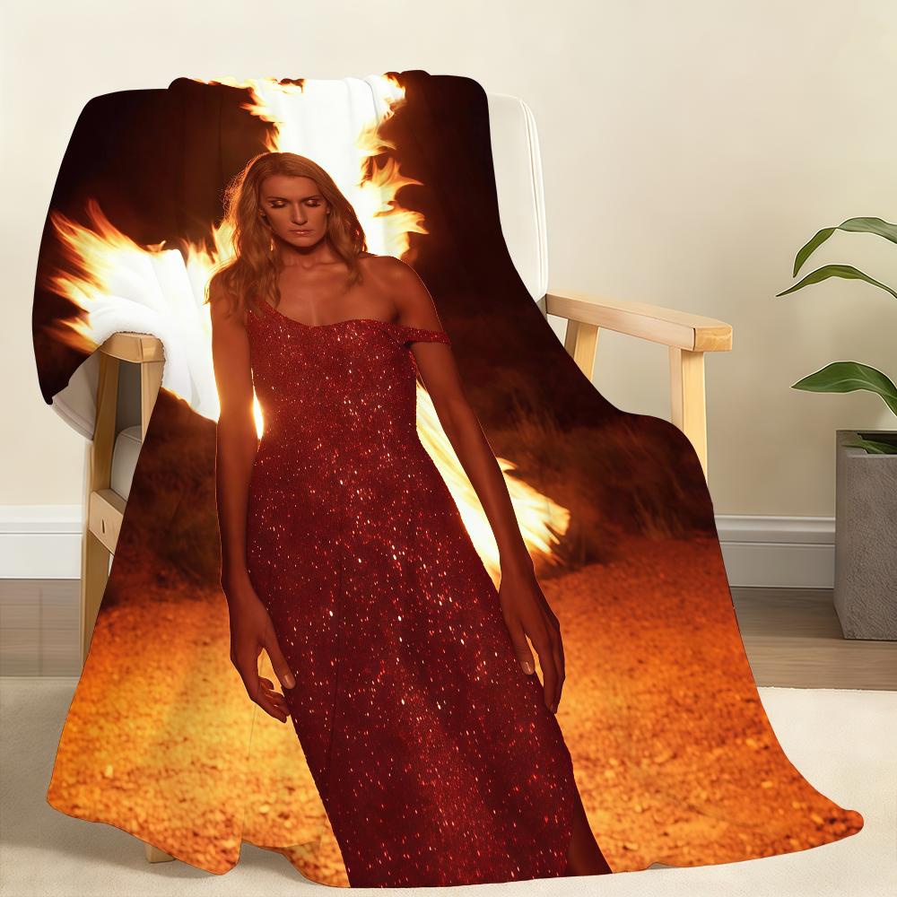 Плед Singer C Celine D DioN N Мягкий плед для дома Спальни Кровати Дивана Пикника Путешествий Офиса Покрывало Подарок