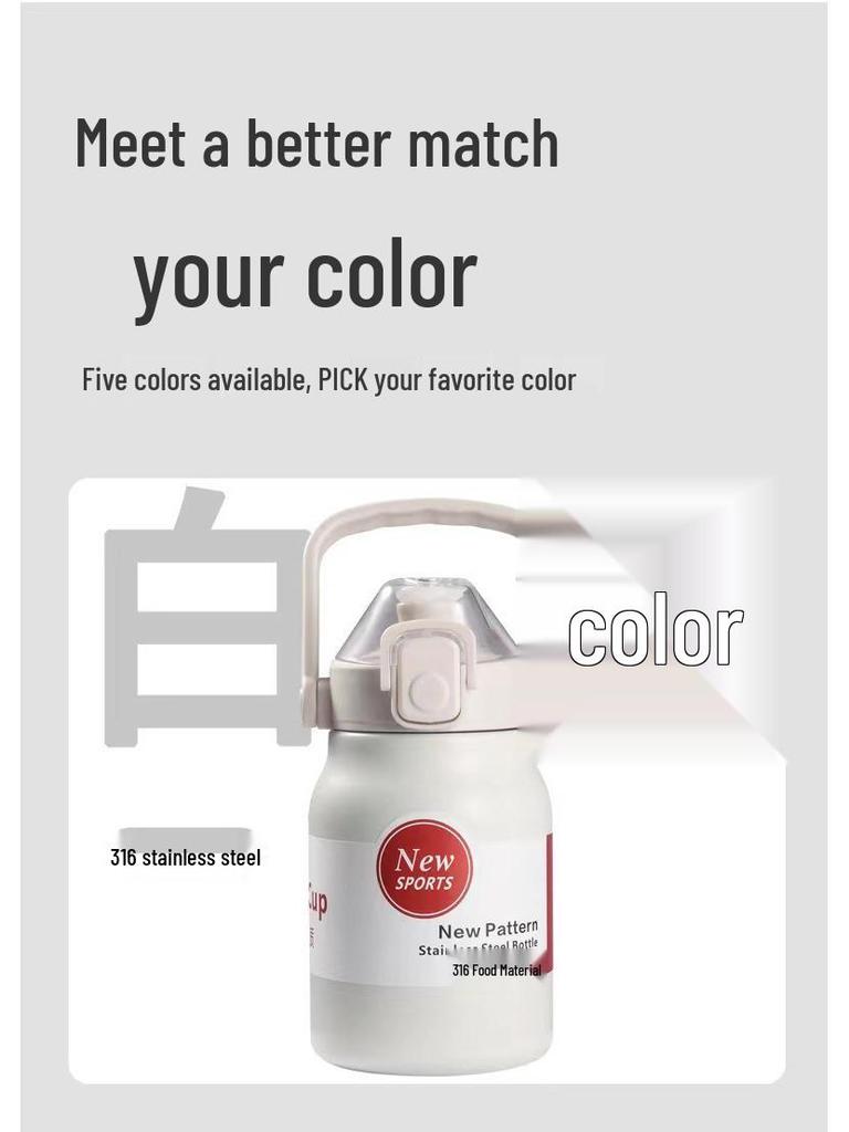 316 Food Grade Insulated Water Bottle, Large Capacity, Portable Sports Kettle for Men & Women, Outdoor Use, Custom Logo Option