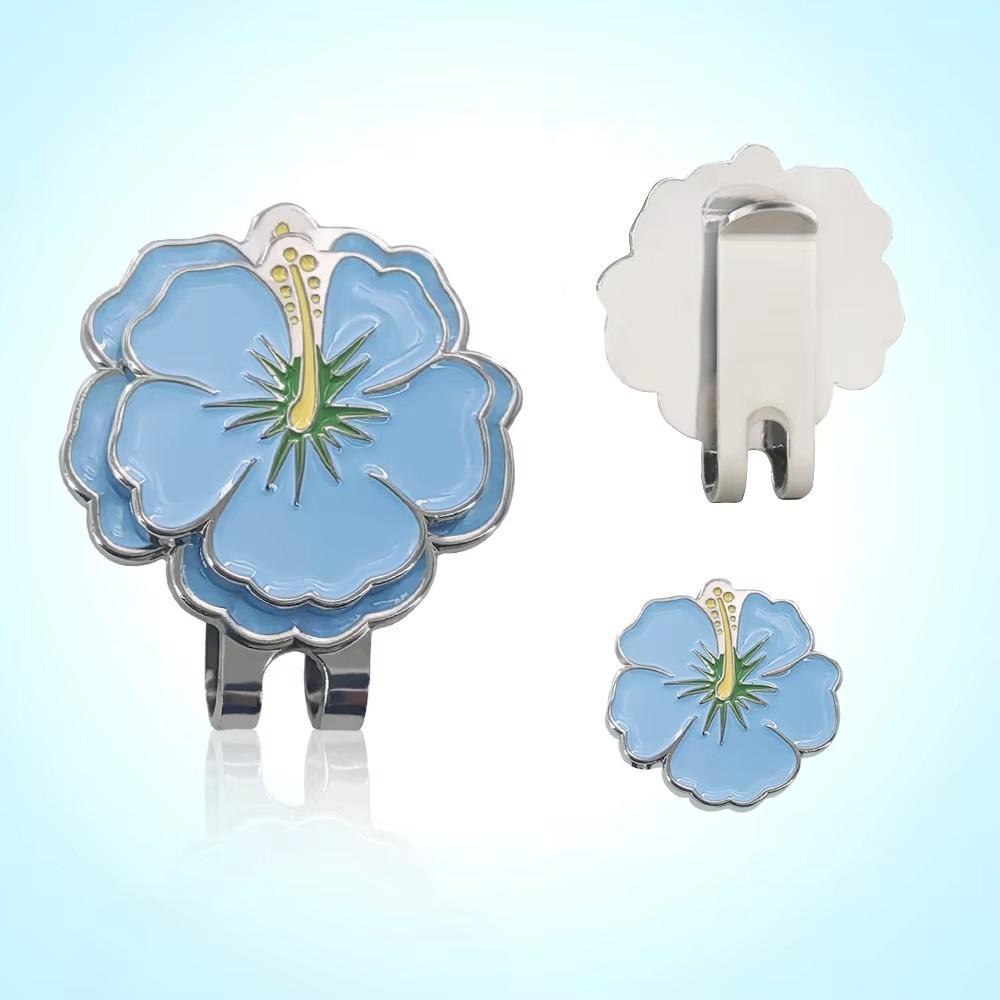 Flower Shaped Golf Ball Mark Magnetic Golf Hat Marker Sports Cap Golf Cap Clip Women Girls