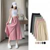 High Waisted Versatile Pants Skirt Summer Women's Casual Loose Wide Leg Pants Cropped Pants Solid Color Pants Skirt