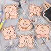 Original Cute Plush Bear Embroidery Stickers - Self-Adhesive Clothing Patches
