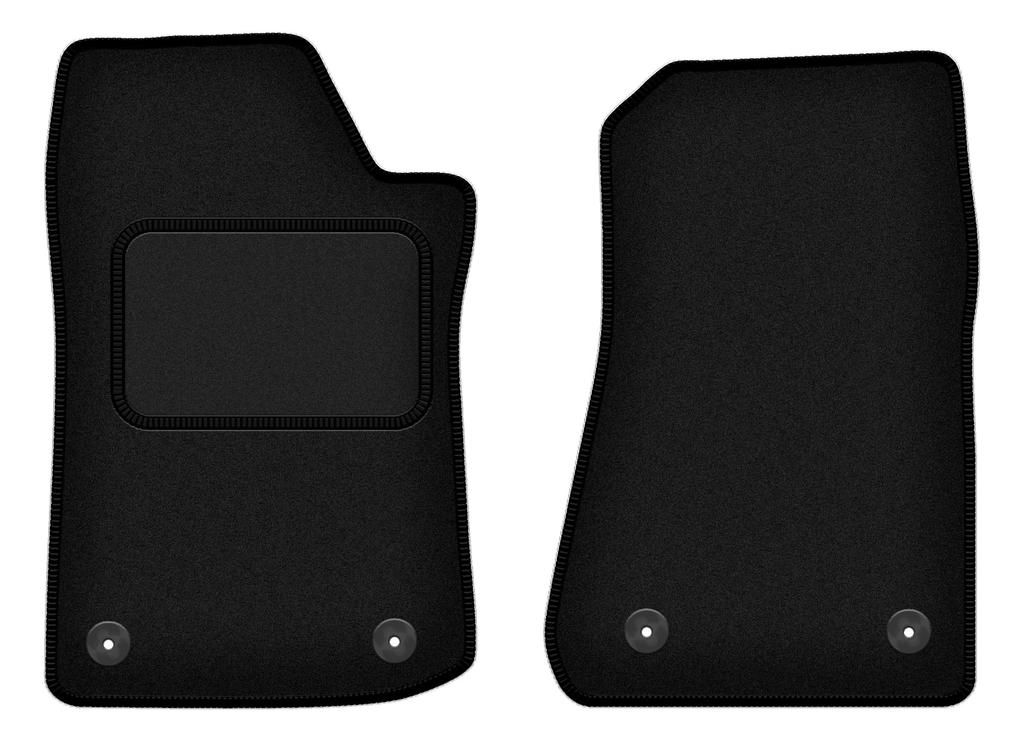 Black front floor mats for: Jeep Gladiator 0 (2019-)