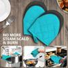 Heat Resistant Baking Hand Mitts Non-slip Kitchen Microwave Mittens  Cooking Tool