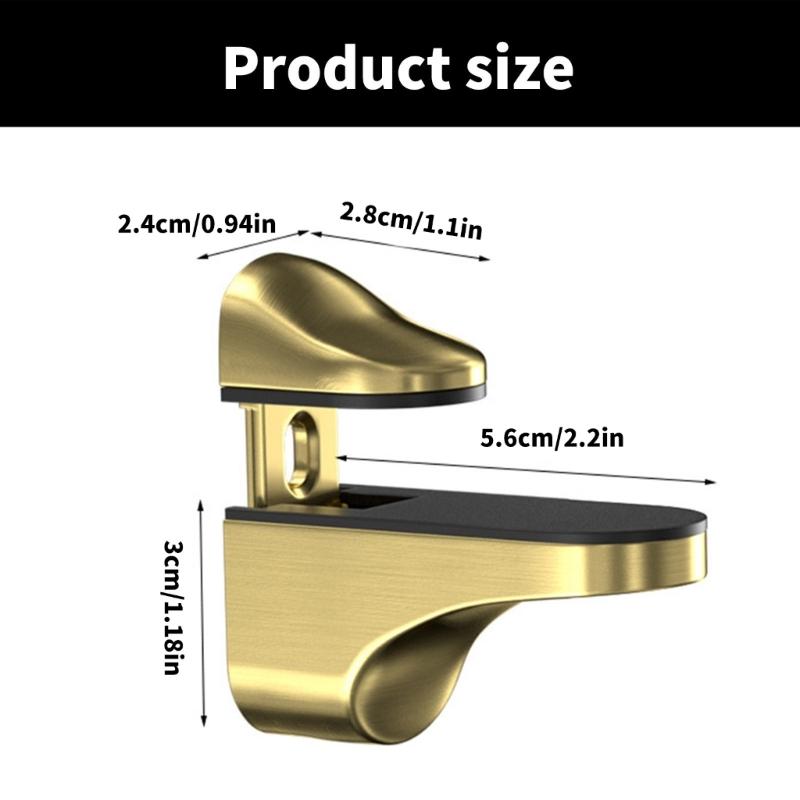 Multifunction Glass Shelf Mounting Brackets Modern Glass Shelf Holder Adjustable Clamps Wall Bracket for Glass or Wood Shelf