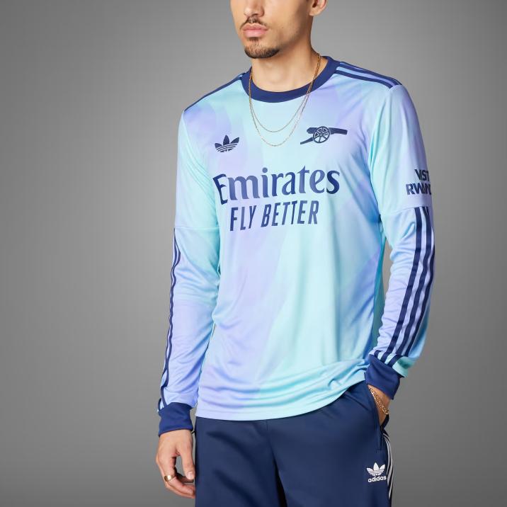 Adidas Originals Free Shipping With AdiClub Arsenal 24/25 Long Sleeve Third Jersey IS8138