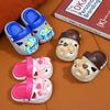 Детские летние нескользящие шлепанцы в стиле Crocs из ЭВА с мультяшным рисунком для мальчиков и девочек, для дома и пляжа, обувь для малышей.