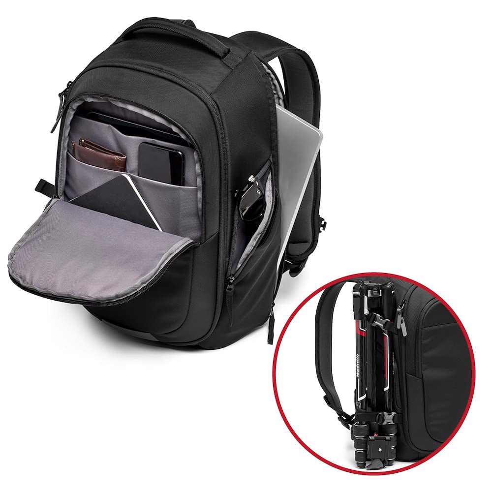 Manfrotto Camera Backpack Advanced Gear Backpack M III Can Be Attached To a Small Tripod Material Rain Cover Included MB Water-repellent MA3-BP-GM
