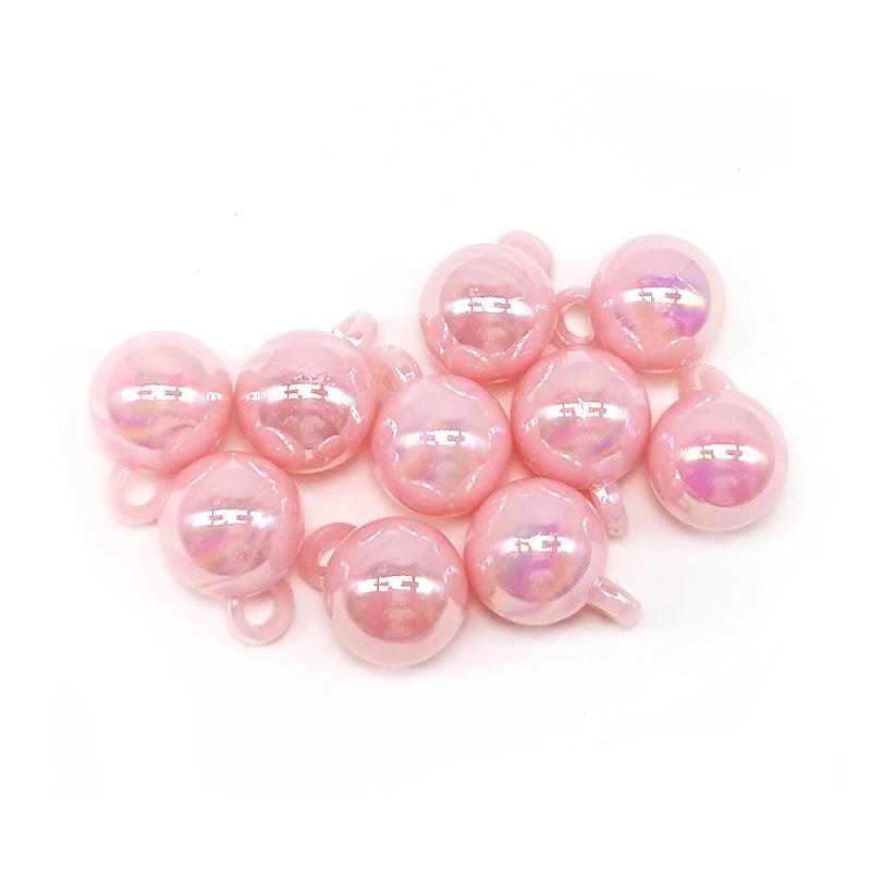 Креативный волшебный цвет, подвесной браслет с отверстием, ожерелье, акриловые серьги, изготовление аксессуаров своими руками, материал, 10 шт., бусины ручной работы, 14 мм, модный орнамент