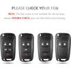 OFFCURVE Чехол для брелока Chevy Buick, Чехол-обложка для брелока из ТПУ для Buick Encore Chevy Chevrolet Camaro Equinox Impala Sonic Trax GMC Terrain Флип 4