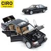 FTI5  Toy car, 1:24 black Mercedes-Benz classic car model with tiger head design, die-cast aluminum alloy, high-quality car model gift