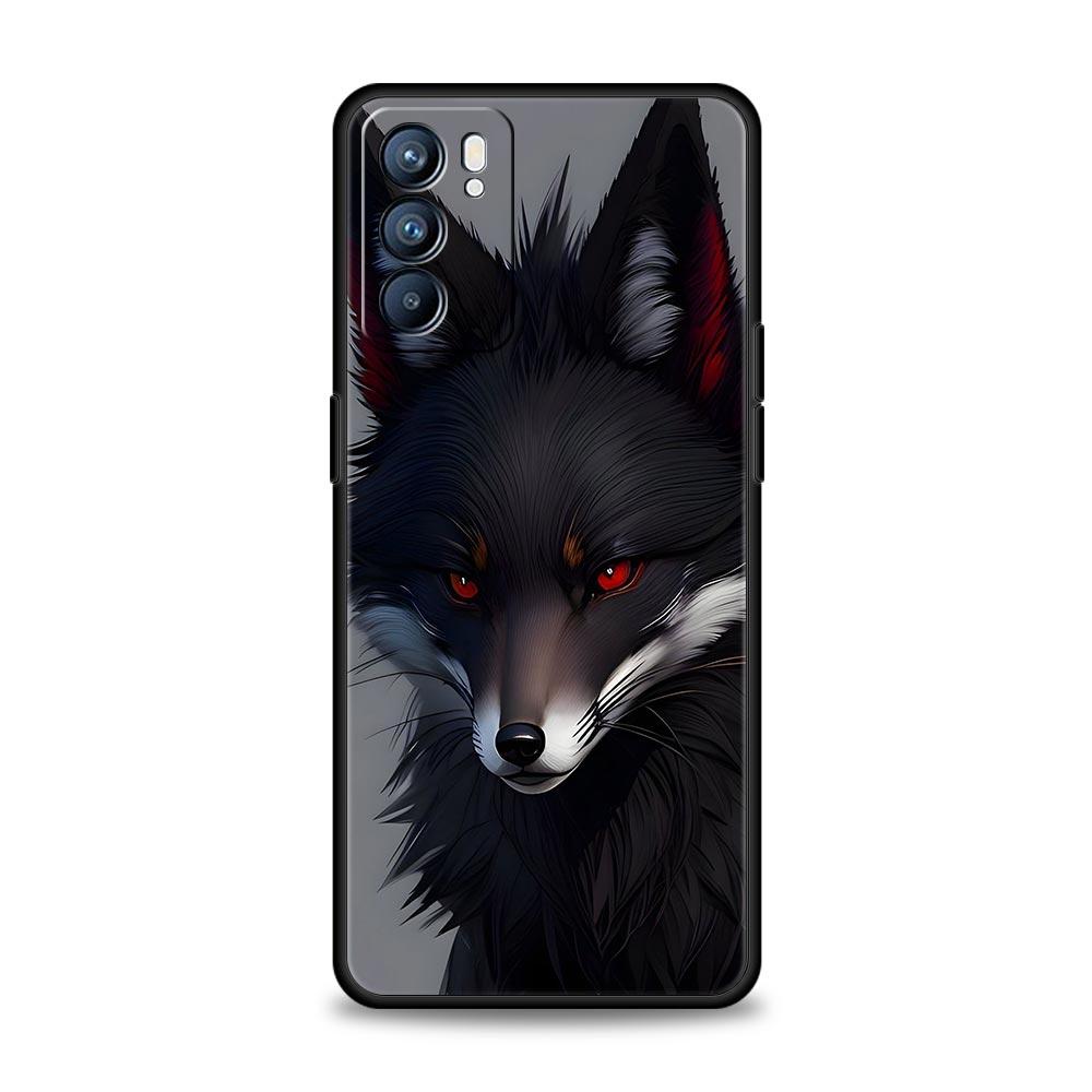 Чехол для телефона Красная Лиса для Oppo A17 A31 A54 A57 A78 A79 A98 Find X5 X6 Reno 6 7 8 10 11 12 13 F Pro 5G Мягкий ТПУ Чехол Fundas Capas