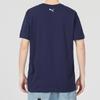 Puma Logo Print Crew Neck Casual Short Sleeve T-Shirt Men Tops Navy-Blue 679852-06