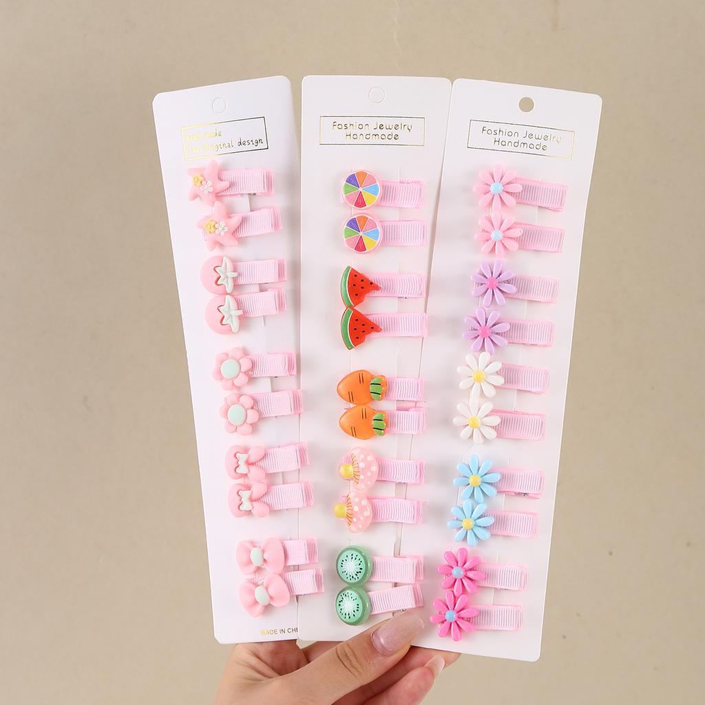 Набор из 30 штук детских заколок для волос, мультяшные бантики, заколки для волос для девочек-цветочниц, милые детские заколки, заколки-автоматы, детские аксессуары для волос