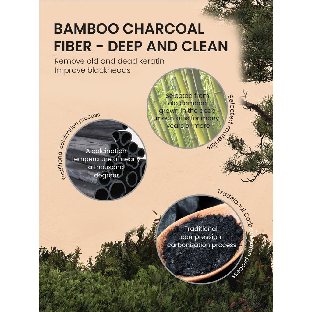 Bamboo Charcoal Black Soap Handmade Soap Bath Soap Body Cleansing Bath Soap