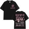 KATSEYE Kpop Красивый Хаос Футболка для Мужчин Женщин Хип-хоп Уличная Одежда Оверсайз Топы 100% Хлопок Футболка KA1