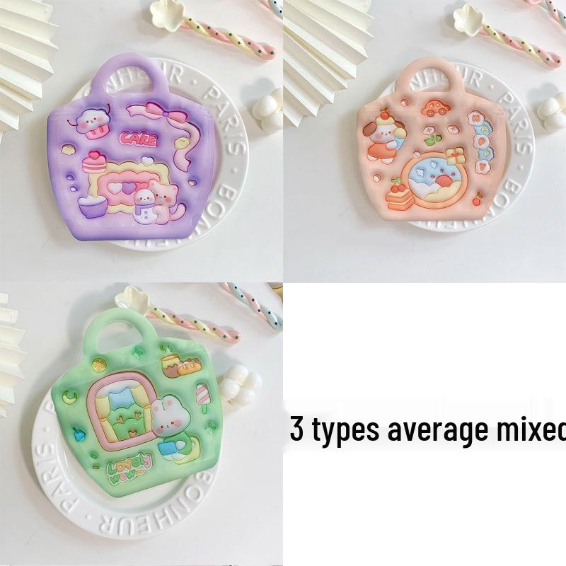 Рождественская мультяшная сумка для хранения украшений и закусок - Милая, мягкая, самозакрывающаяся