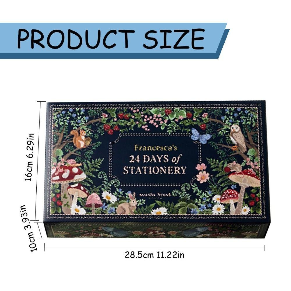 Stationery Supplies Stationery Advent Calendar 24 Days Countdown Calendar for Christmas