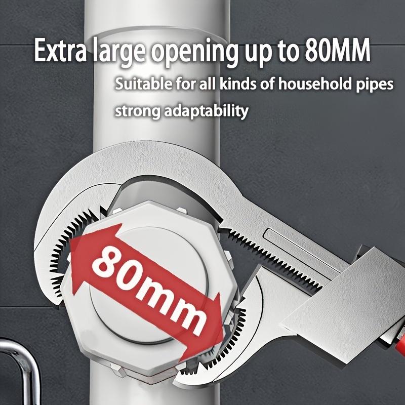 Разводной сантехнический ключ, многофункциональный сантехнический инструмент, широко открытый гаечный ключ для ремонта ванной комнаты, обслуживания дома, ремонта автомобиля,