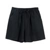 Women Shorts Elastic Waist Adjustable Drawstring Casual Shorts with Pockets Wide Leg