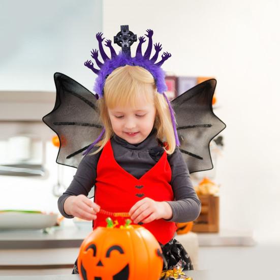 Повязка для волос на Хэллоуин, уникальный аксессуар для костюма, головной убор для вечеринок, косплей