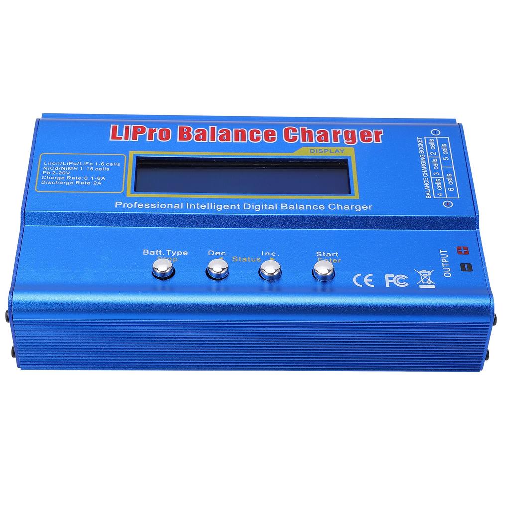 B6 80W Multifunctional Balance Charger with XT60 Connector for Airplane Model