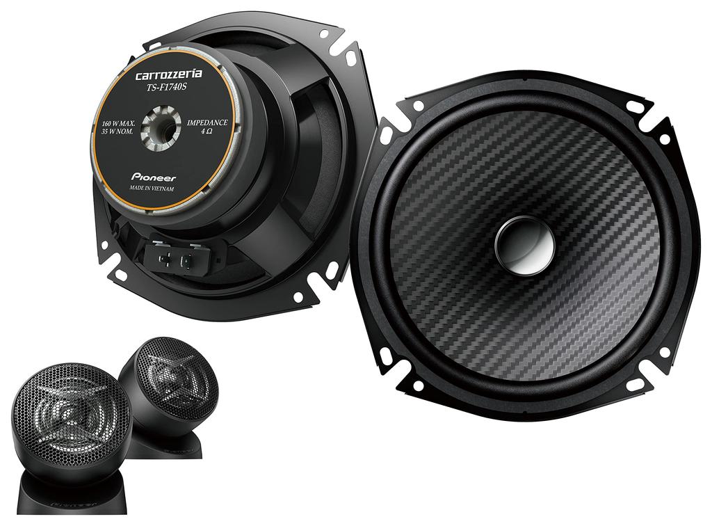 Pioneer Pioneer Speaker 17cm Custom Fit Speaker Separate 2 Way High Resolution Compatible Carrozzeria TS-F1740S-2