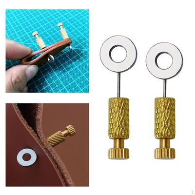 2 предмета DIY Кожаные расположенные игольчатые края Стопорные штифты Позиционирование