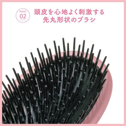 Kai Corporation Poly Hair Brush L Comfortable Brush for Hair and Scalp Hair Brush Scalp Massage Large Negative Ion Blow Styling KQ3149